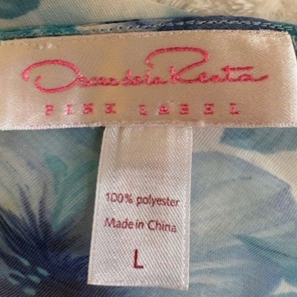 LONG OSCAR DE LA RENTA SHEER ROBE - Picture 7 of 7